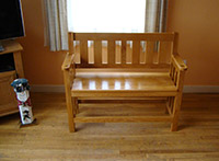 Oak Entry Bench