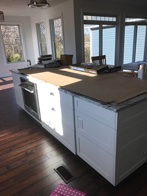 Cherry Built-In Bookcases